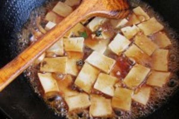 蒜苗烧豆腐的做法图解6