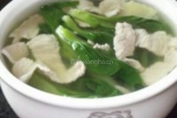 小白菜瘦肉汤的做法图解6