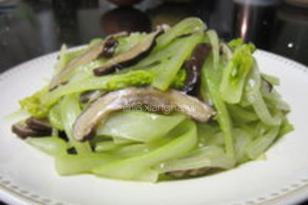 香菇炒西芹的做法图解7