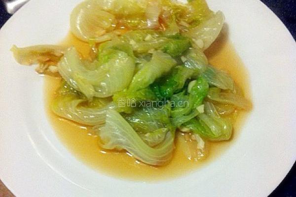 蒜茸耗油西生菜