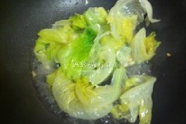 蒜茸耗油西生菜的做法图解4