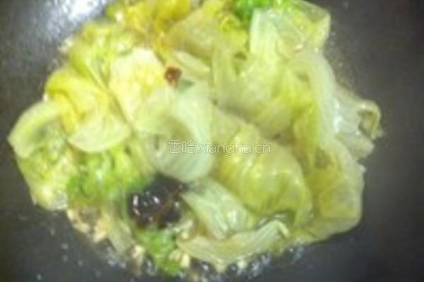 蒜茸耗油西生菜的做法图解5