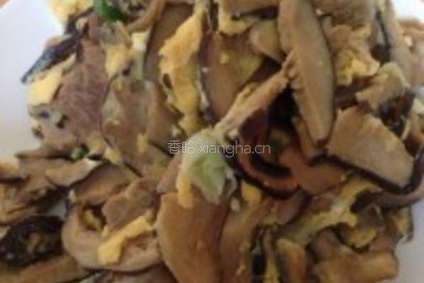 蛋液浇干香菇的做法图解1