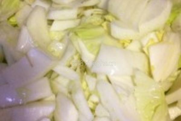 大白菜炒肥肠的做法图解1