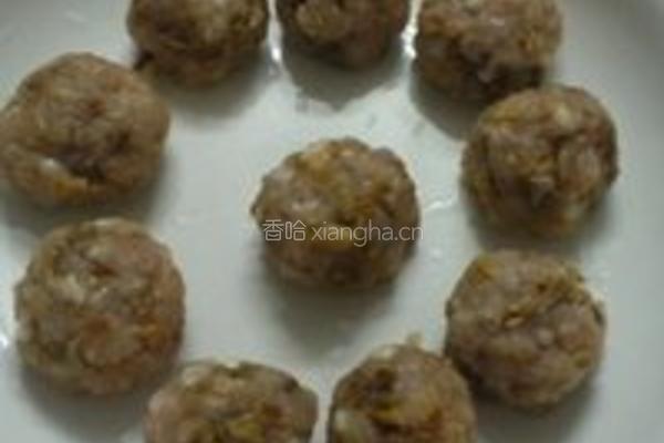 黄花菜肉丸的做法图解8