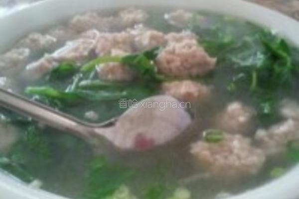 清淡圆子汤的做法图解1