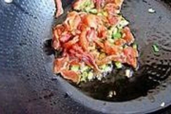 茭白蚕豆炒肉片的做法图解6