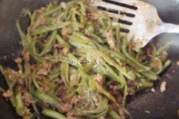 肉末芸豆的做法图解6