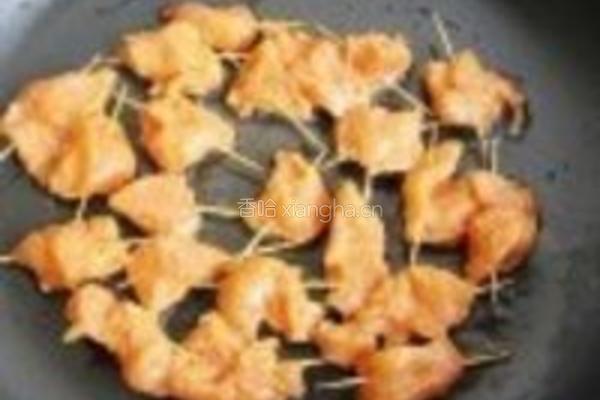 家制牙签肉(鸡肉)的做法图解4