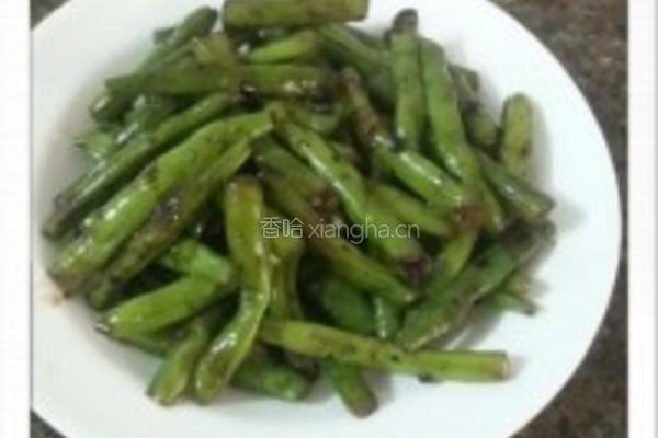 豆豉炒四季豆的做法图解5