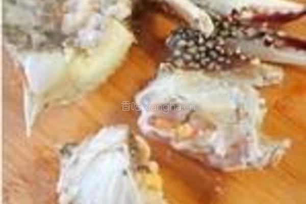 葱姜小梭蟹的做法图解2