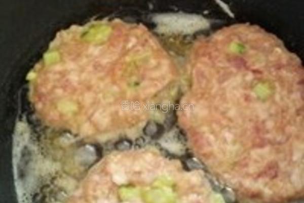 青瓜虾米肉饼的做法图解4