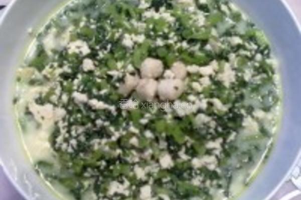 瑶柱茼蒿小豆腐的做法图解9