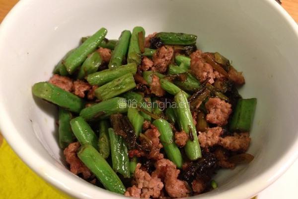 雪菜肉末四季豆