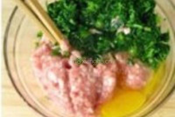 荠菜腐衣包的做法图解2