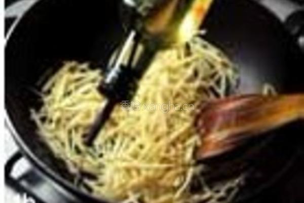 韭菜花竹笋炒肉丝的做法图解1