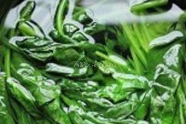 芥末菠菜墩的做法图解4