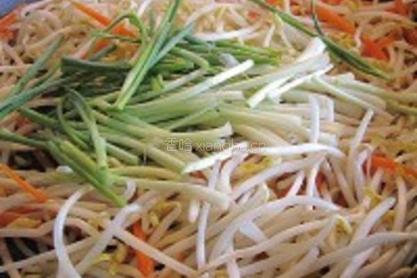绿豆芽炒红萝卜丝的做法图解8
