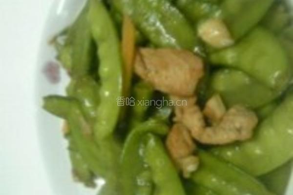 荷兰豆肉片的做法图解1
