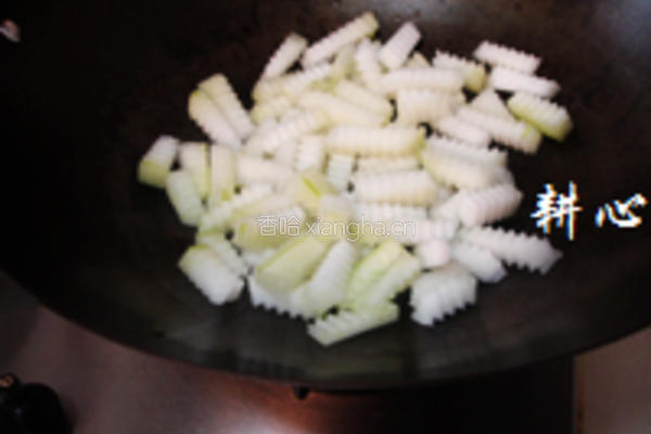 肉松炒冬瓜的做法图解5