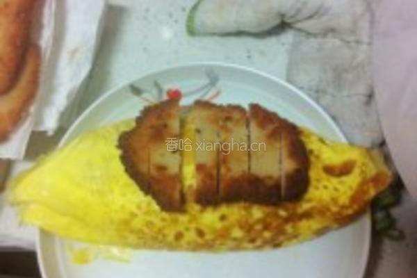 咖喱猪排蛋包饭的做法图解15