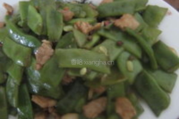 扁豆小炒肉的做法图解5