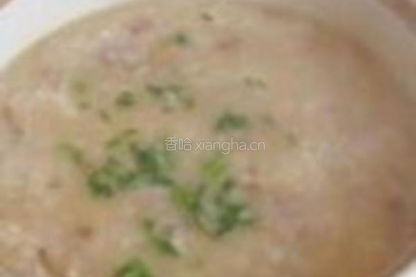 黄花菜干菜煲咸肉粥的做法图解9