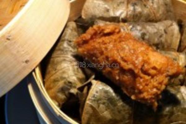 荷叶粉蒸鸡的做法图解4
