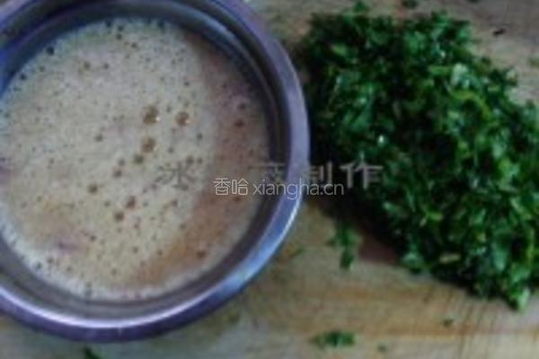 荠菜跑蛋的做法图解2