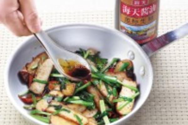 豉香韭菜香干的做法图解3