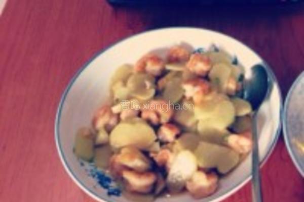 佛手瓜虾仁的做法图解1