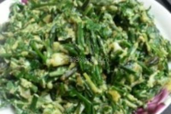野韭菜炒鸡蛋的做法图解5