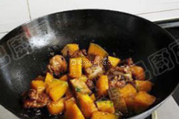 南瓜豆豉炒排骨的做法图解14