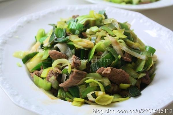 大葱炒肉