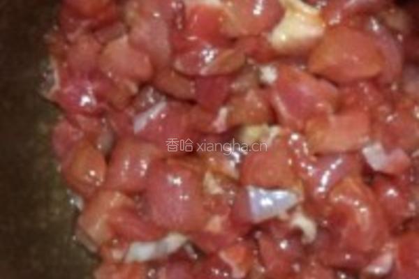 橄榄肉粒四季豆的做法图解2