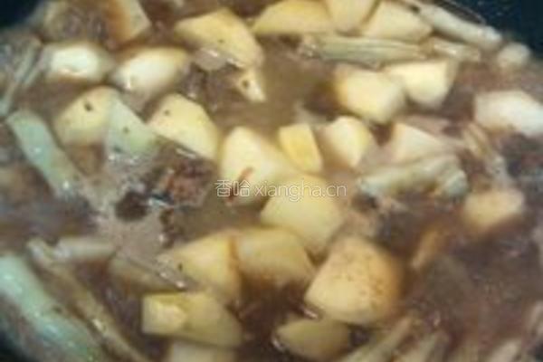 土豆豆角炖牛肉的做法图解5