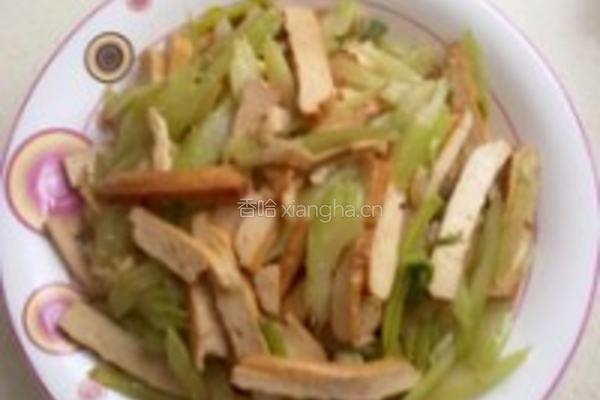 素炒香干芹菜的做法图解4