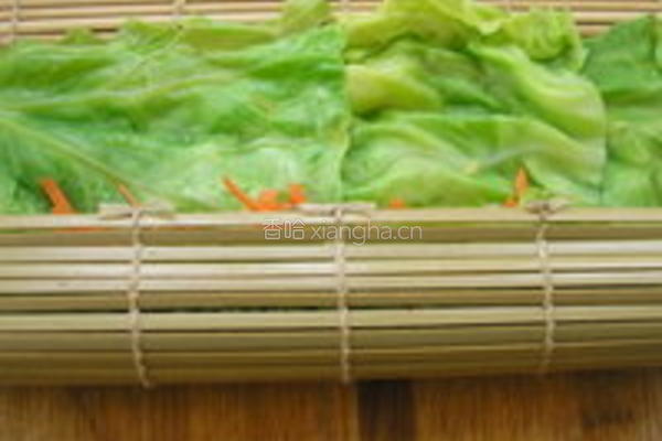 绿橄榄胡萝卜菜卷的做法图解6