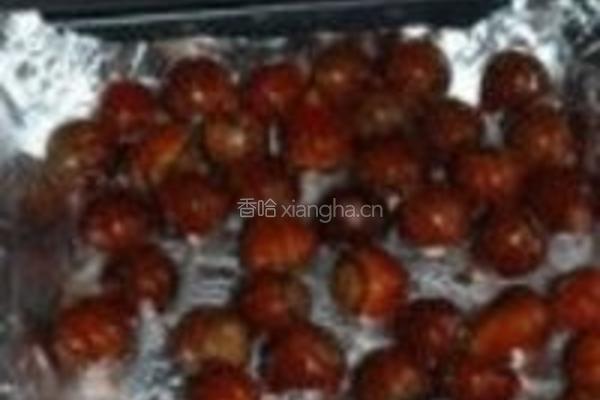 烤箱炒栗子的做法图解4