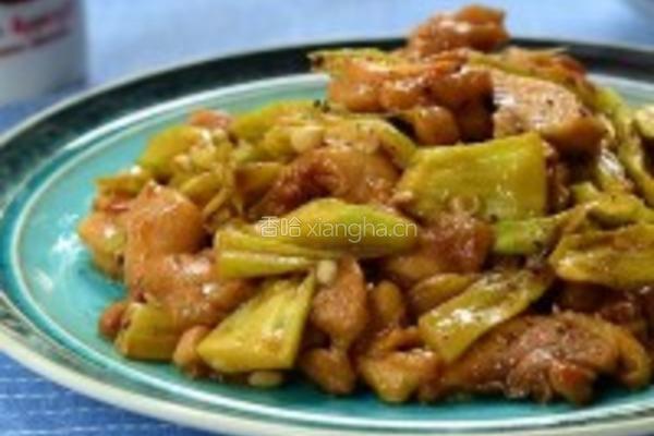 黑椒秋葵炒鸡肉的做法图解9