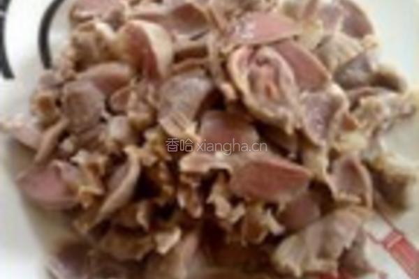 孜然爆鸭胗的做法图解4