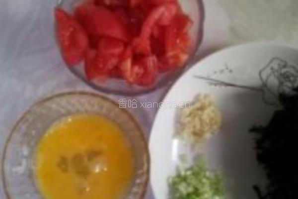 紫菜柿子蛋花汤的做法图解2