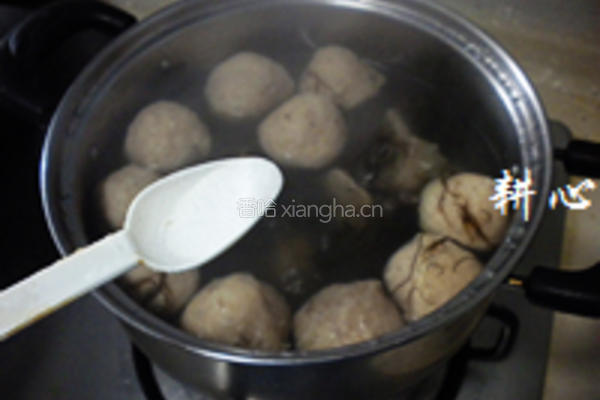发菜贡丸汤的做法图解8
