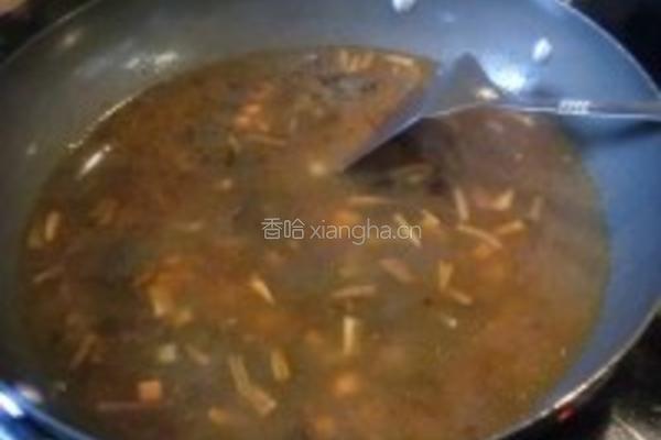 红油酸汤臊子面的做法图解7