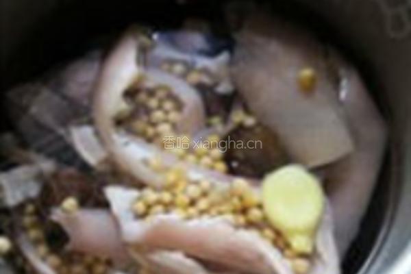 番茄黄豆猪皮汤的做法图解7