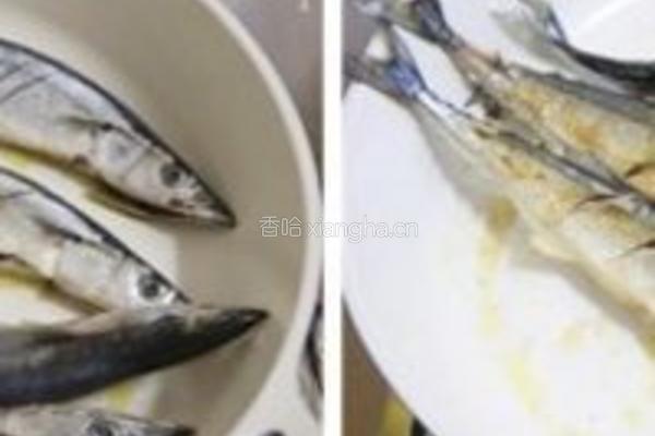 孜然秋刀鱼的做法图解3