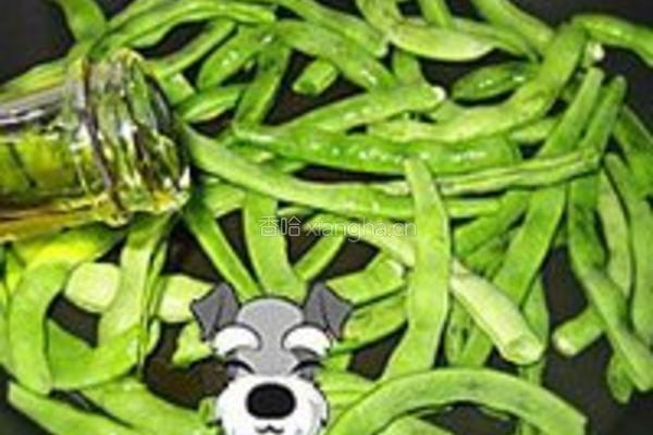 橄榄菜清炒四季豆的做法图解3