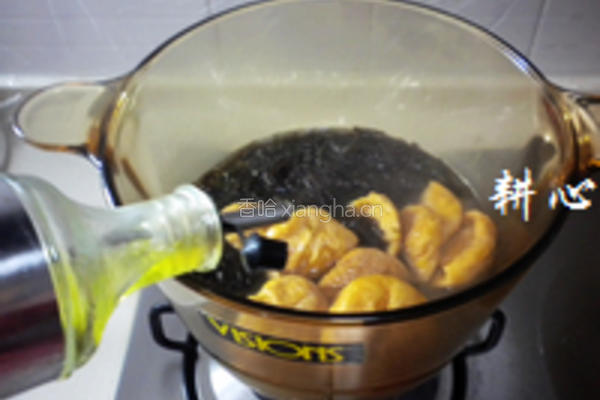油面筋紫菜汤的做法图解8