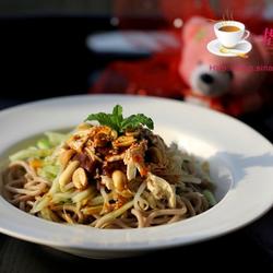 鸡丝荞麦凉面的做法[图]
