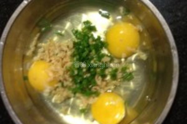 虾米蒸蛋的做法图解2